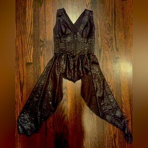 Black sexy gothic vest